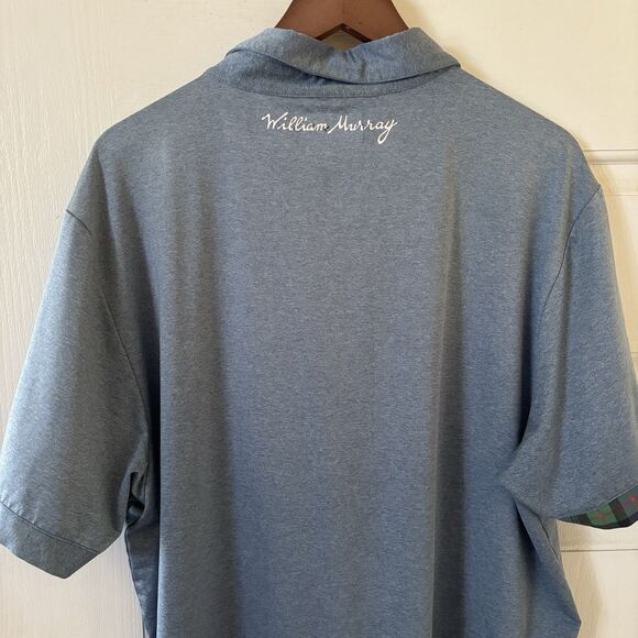 William Murray Mens Golf Polo XL Blue Performance Shirt Stretch Light Outdoors - Picture 11 of 13